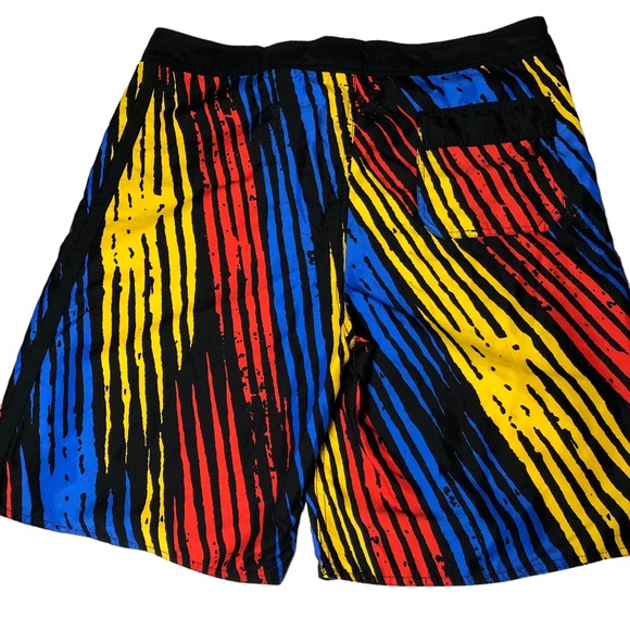 Board Shorts Size 36 Black, Red, Yellow, Blue Surf Surfer Swim - Picture 2 of 9